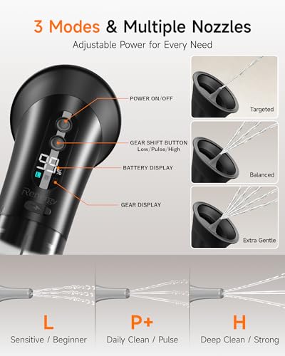 Electric Ear Wax Removal Kit with LED Display & Black & Transparent Nozzles