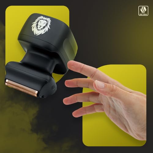 Skull Shaver One Lion Gold PRO Electric Face Shaver for Men, Cordless, LCD Display
