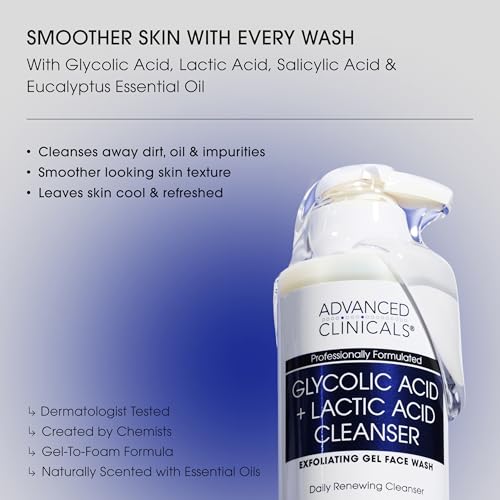 Advanced Clinicals 2-Pack Vitamin C & Glycolic Acid Face Wash Set 23.5 Fl Oz
