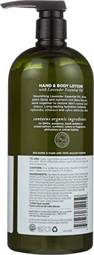 Lavender Hand and Body Lotion 32 fl oz - Organic, Moisturizing, Replenishing - Variation of THIS listing