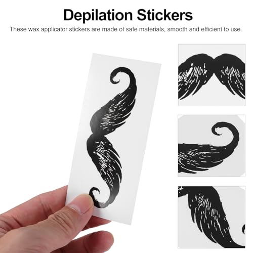 Healifty 20Pcs Beard Mustache Stickers for Nose Nose Facial Hair Removal Fake Mustaches Hair Removal Stickers
