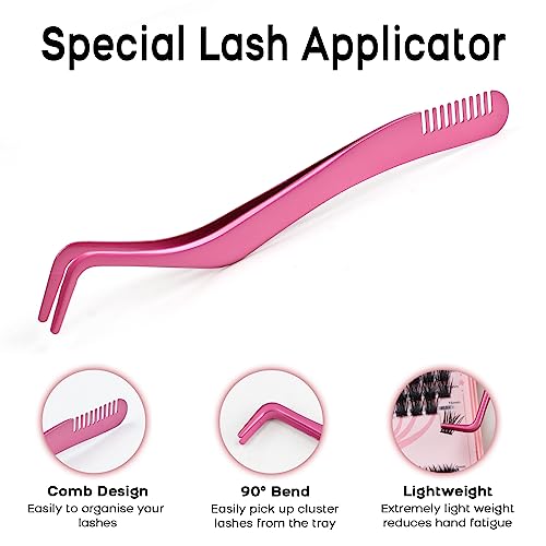 Cluster Eyelash Extension Kit, Extra Large Capacity Set, DIY Individual Lash Extension at Home