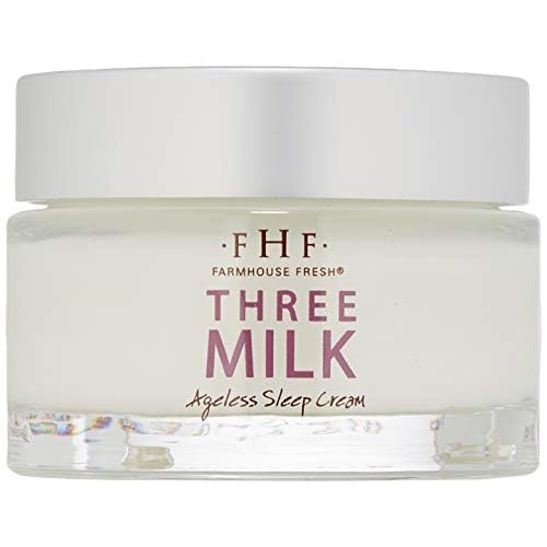 FarmHouse Fresh Face Moisturizer, Anti-Aging Cream. Hydrating Peptide Overnight Cream, Three Milk Ageless Sleep Cream. 1.7 Fl Oz