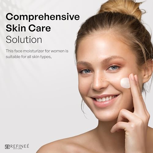 Mineral Face Moisturizer with Peptides & Rosehip - Anti-Aging, Hydrating Cream for All Skin Types 2oz