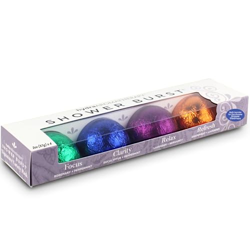 hydraAromatherapy Signature Shower Burst Variety Pack - Natural Aromatherapy Shower Steamers