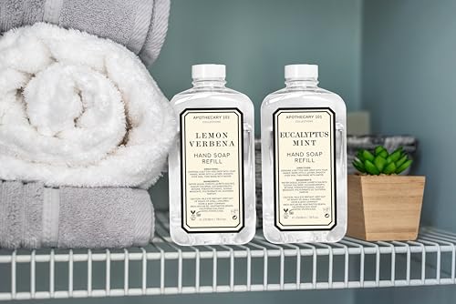 Home & Body Company Apothecary 101 Hand Soap Refill 78oz x 2 Lemon Verbena & Eucalyptus Mint