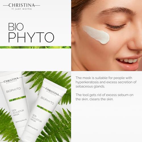 «¯«꫹«ƫ£?«Ê Christina Bio Phyto Seb-Adjustor Facial Mask with Moisture Complex | Face Masks Skincare Targets Acne, Blackheads, and Oiliness | Clears and Balances Skin | Suitable for All Skin Types 75ml