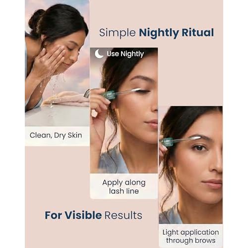 Up Ultra Peptide Lash & Brow Serum ? Boosts Growth, Density & Curl | Nourishing Botanical & Biotech Formula for Stronger, Fuller Lashes & Brow
