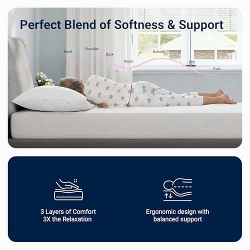 Avenco Twin Mattress 6 Inch Gel Memory Foam - Cooling & Pressure Relief Variation of Twin / 6In