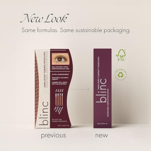Blinc Amplified Tubing Mascara – Soft-Glam Volume & Definition, Longwear, Smudge-Resistant