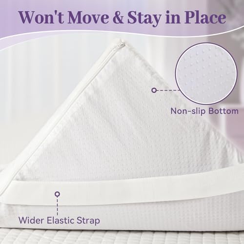 Twin XL Gel Memory Foam Mattress Topper 2 Inch Ventilated High-Density Bed Pad with Removable Cover