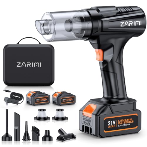 Cordless Car Vacuum Cleaner with Dual Batteries - Ink Black