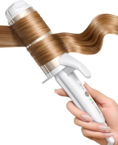 FURIDEN Lite Gold Dual-Voltage Travel Curling Iron for Europe, Compact & Lightweight