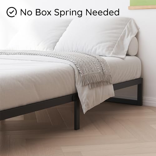 Richwanone Queen Bed Frame 8 Inch Heavy Duty Metal Platform Bed Black - Variation of THIS listing