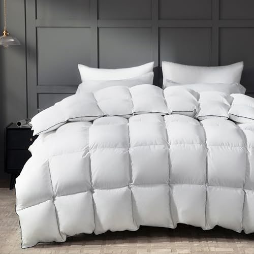 King Size Down Duvet Insert All Season Cool Touch Hotel Quality White 106x90 Inches - Variation of THIS Listing