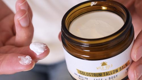 Wild Gold Tallow Balm with Colostrum & Emu Oil - Natural Face & Body Moisturizer