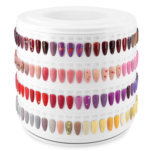 I¡¤B¡¤N G Nail Polish Display Book 200 Colors, Professional Nail Color Display Show Nails Sample Book (CS200)