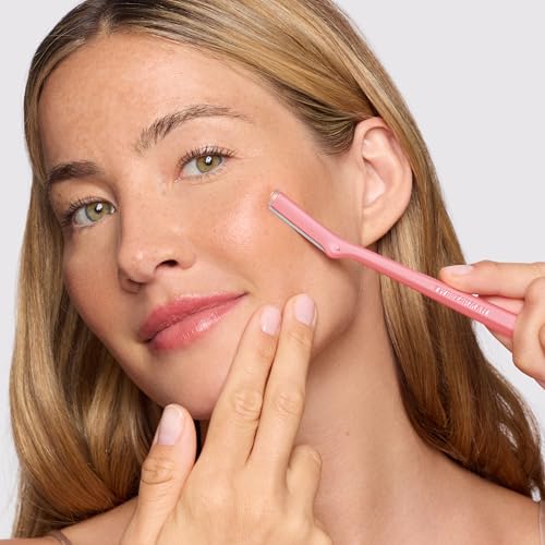 Tweezerman Tea Rose Prep and Plane Facial Razor Set