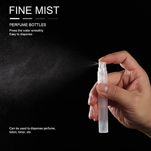 Clear 10ml Plastic Spray Bottles Set - Perfume, Essential Oils, Fine Mist