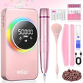 Pink Professional Electric Nail Drill Machine 50000RPM for Nail Polishing & Shaping