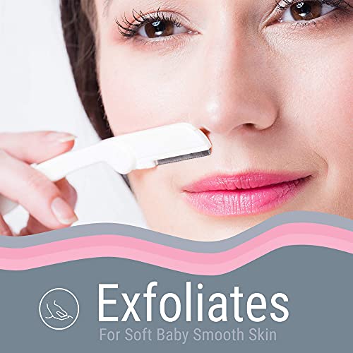 Dermaplaning Tool (15 Count) ? Easy to Use Dermaplane Razor for Face ? Facial Hair Removal for Women ? Blade for Eyebrows and Peach Fuzz ? Face Shavers for Women Help Exfoliate and Smooth the Skin