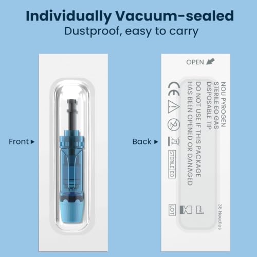 15 Pcs Microneedling Pen Cartridges for Dr Pen A11 M8S 0.25mm Home Use