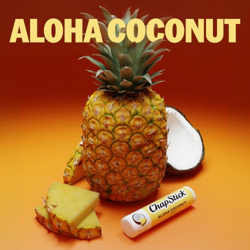 ChapStick Aloha Coconut Lip Balm 0.15oz - Pack of 12, Hydrating & Flavorful