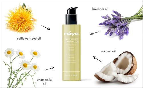 Chamomile Facial Cleansing Oil - Natural Water-Soluble Makeup Remover for All Skin Types
