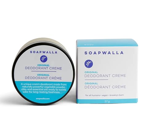 Soapwalla Aluminum-Free Deodorant Cream - 2 oz Full Size - Unisex, Natural Essential Oils, Long-Lasting Freshness - Variation of THIS listing