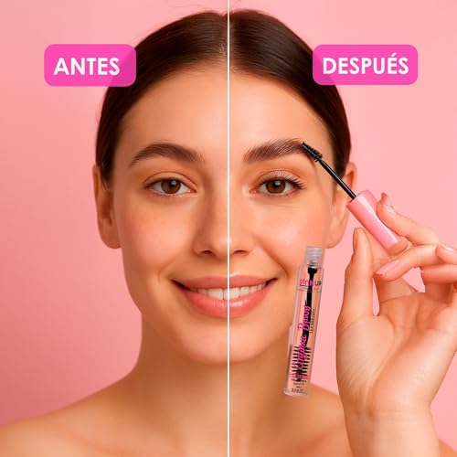 PINK UP Organic Brows| Eyebrow Gel | Brow Gel| Clear Mascara | Transparent gel to comb the eyebrows| Provides definition and volume| Maximum fixation| Model PKOE01