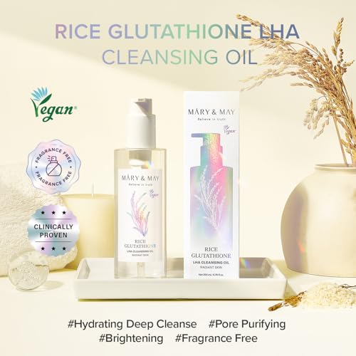 Rice Glutathione LHA Cleansing Oil for Face & Pores - 6.76 fl oz
