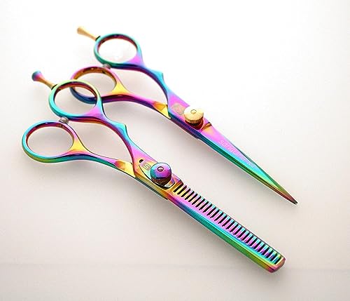 Professional Left Handed Hairdressing Scissors Set 5.5 Inch with Presentation Case
