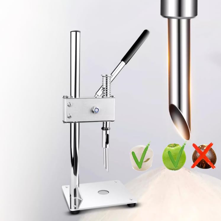 Coconut Opener Machine Stainless Steel Tool Set - Easy & Efficient Nut Cracker