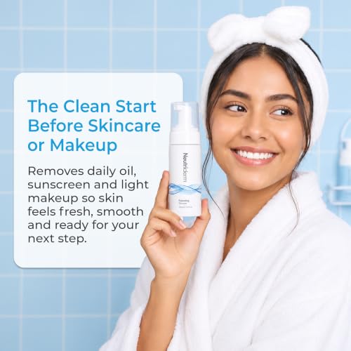 Gentle Foaming Face Wash with Niacinamide & Vitamin C - Hydrating Cleanser for All Skin Types - 5 Fl Oz