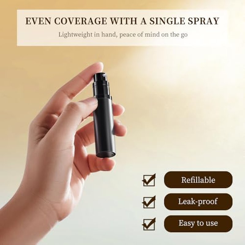 5ml Perfume Atomizer Travel Refillable,Mini Cologne Dispenser, Bottom-Filling Fragrances Perfumes Bottle,Portable Sprayer Pocket Size for Women Men Cruise Car Trip Gift£¨gold-pink-silver£©