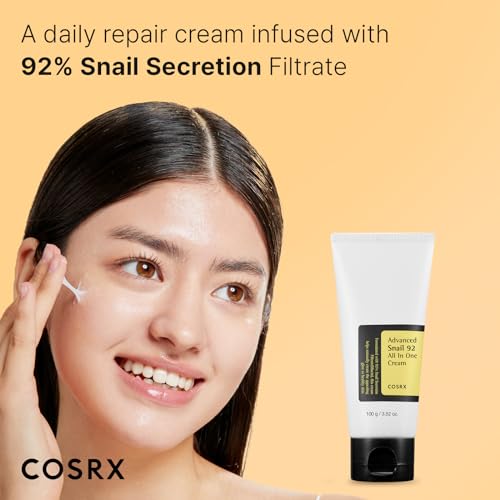 COSRX Snail Mucin 92% Moisturizer Gel Cream 3.52oz for Dry Sensitive Skin