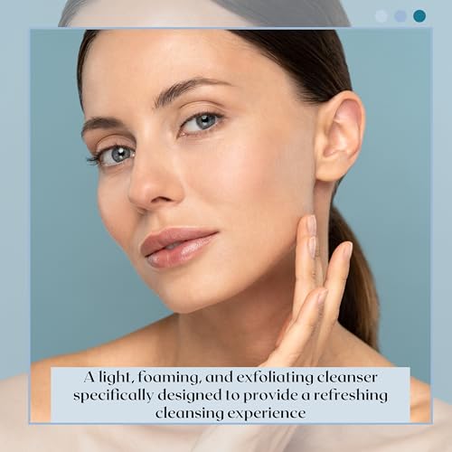Ayur-Medic Anti-Blemish Wash with Exfoliating Beads, Hydrating Foaming Cleanser that Brightens, Softens, Smooths Skin, Minimizes Pores, and Promotes a Healthy-Looking Complexion, 8 oz