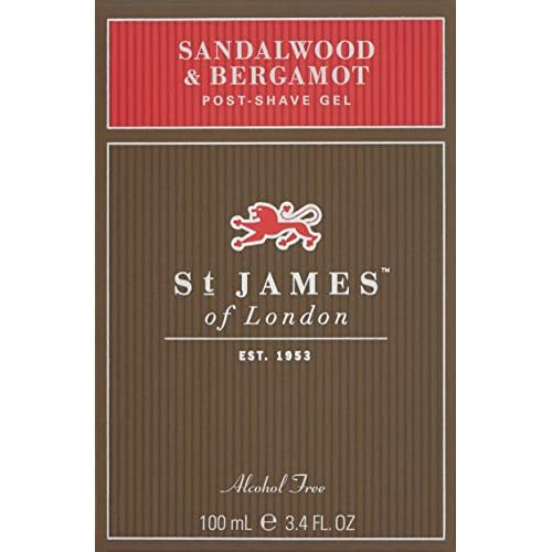 St James of London Sandalwood & Bergamot Post Shave Gel, 3.4 Fl Oz