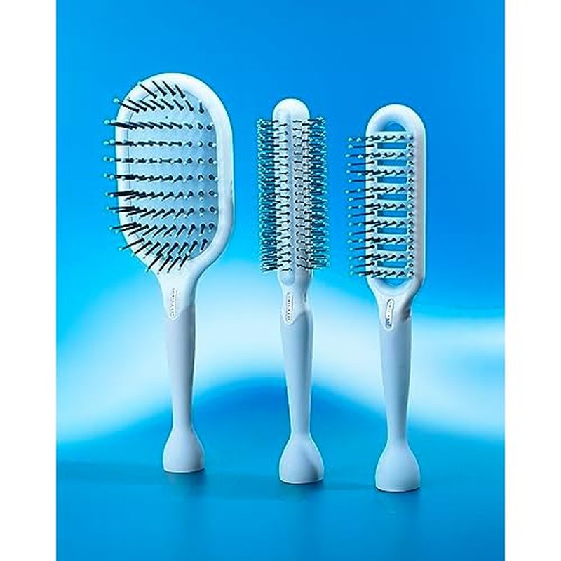 Cricket Friction Free Vent Brush - Quick-Drying Vent Hairbrush, Non-Slip Grip, Professional Blow-Drying Styling Brushes for All Hair Types - Long, Short, Thick, Thin, Straight, Curly Hair