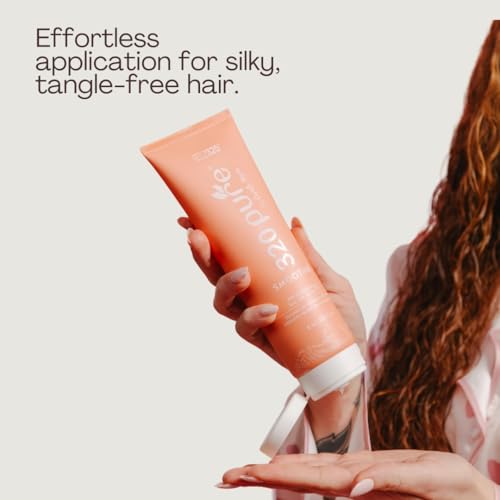 320Pure Smoothie Leave-In Conditioner for Women - All Hair Types, 8oz, Detangler & Frizz Control