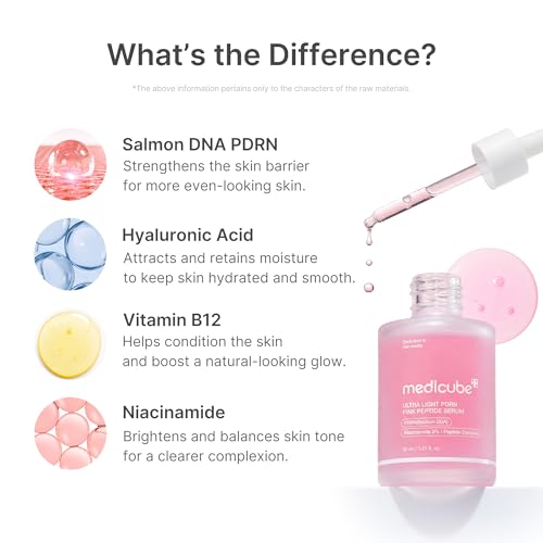 Ultra Light PDRN Pink Peptide Serum with Salmon DNA - 3.71 Fl Oz