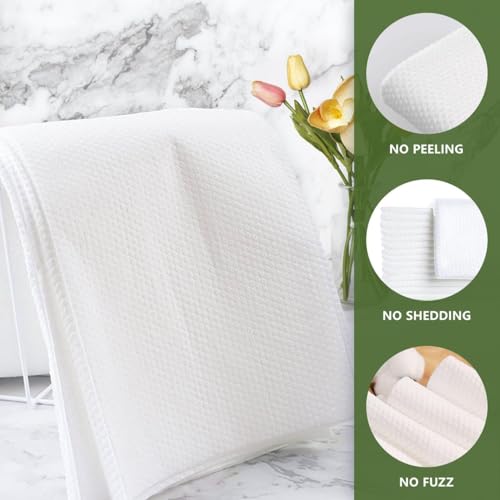 Disposable Bath Hair Drying Towels, 100 Count Super Absorbent Large Luxury Towels, Salon & Spa Yoga Camping Trips for Hair, Face, Body 16" x 31.5"