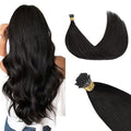 GOO GOO I Tip Hair Extensions 16 Inch Natural Black 50g 100 Strands
