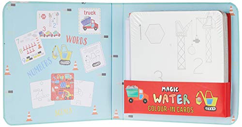 Construction Water Drawing Card Set for Kids - Reusable Water Pen Toys