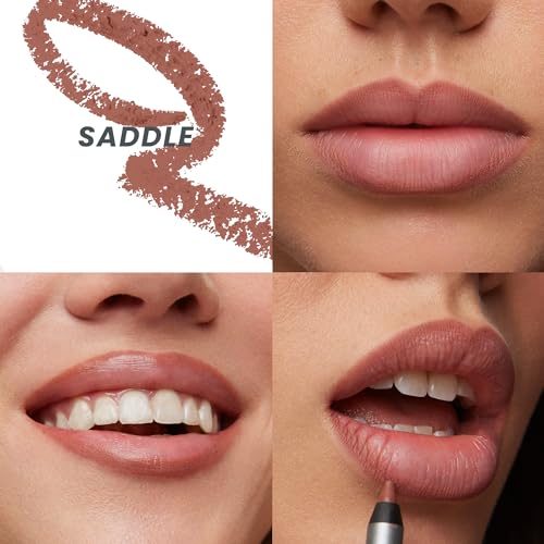 Wonderblading Lip Stain Peel Off Masque (Charming) with 360 Contour Lipliner (Saddle)