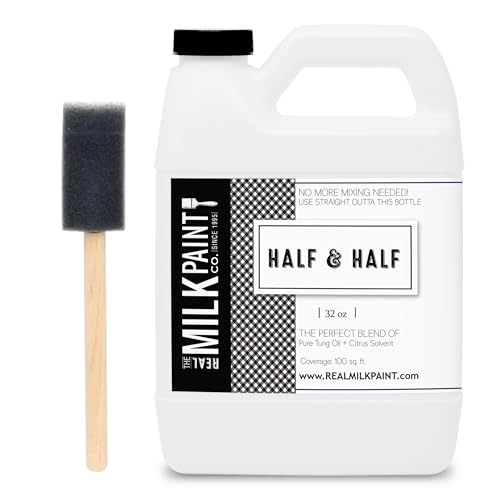 Real Milk Paint Orange Peel Oil 32 oz - Pre-Mixed Tung Oil & Citrus Finish