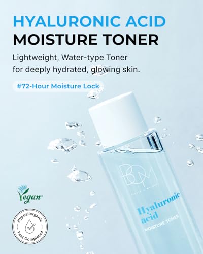 Hyaluronic Acid Moisture Toner - Lightweight, Vegan, Sensitive Skin, 6.76 fl oz