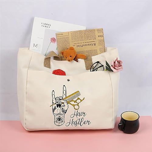 BLUPARK Hairs Hust-ler Hand Gift Hairs Stylist Tote Cosmetologist Gift Hairdresser G-ft Bag Beautician Shopping Bag