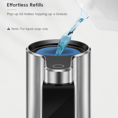 Touchless Automatic Soap Dispenser Stainless Steel 9 oz - Rechargeable