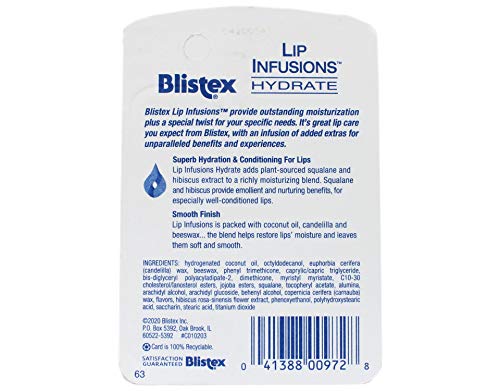 Blistex Lip Infusions Hydrate Lip Moisturizer 0.13oz - 6 Pack - Variation of THIS listing
